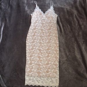 White lace dress